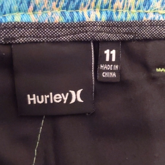 HURLEY aqua snakeskin shorts sz 11 - Picture 4 of 6